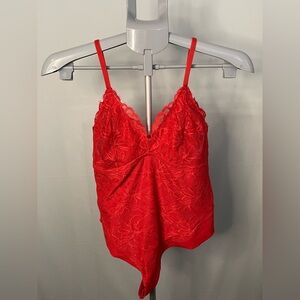 NWT Yitty Red Lace‎ bodysuit size medium